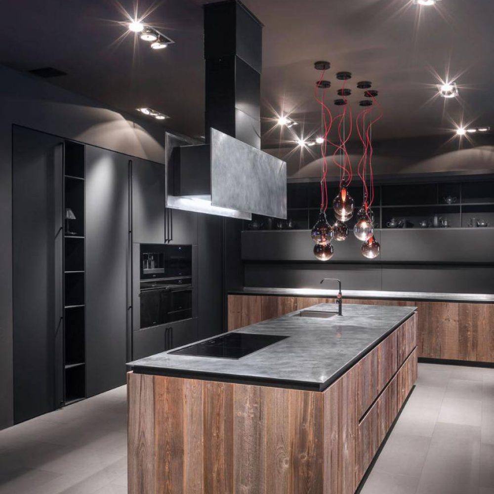 cucina-angolo+isola-moderna-nero+legnoScuro-oAk5dettBarazza1